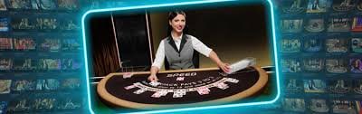 Lemparan Dadu Live Dealer live melempar dadu dalam studio Lightning Dice